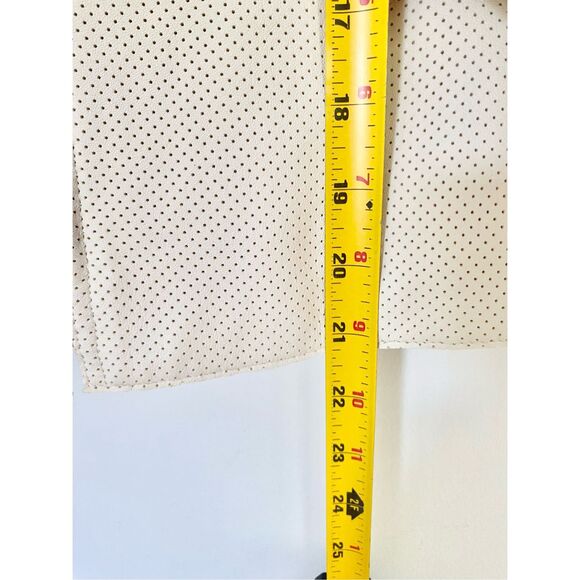 Akris Punto Perforated 100% Lambskin Full Zip Vanilla/ Ivory Jacket Sz 6 - Picture 14 of 16